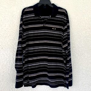 Oakley long sleeve striped shirt size XL